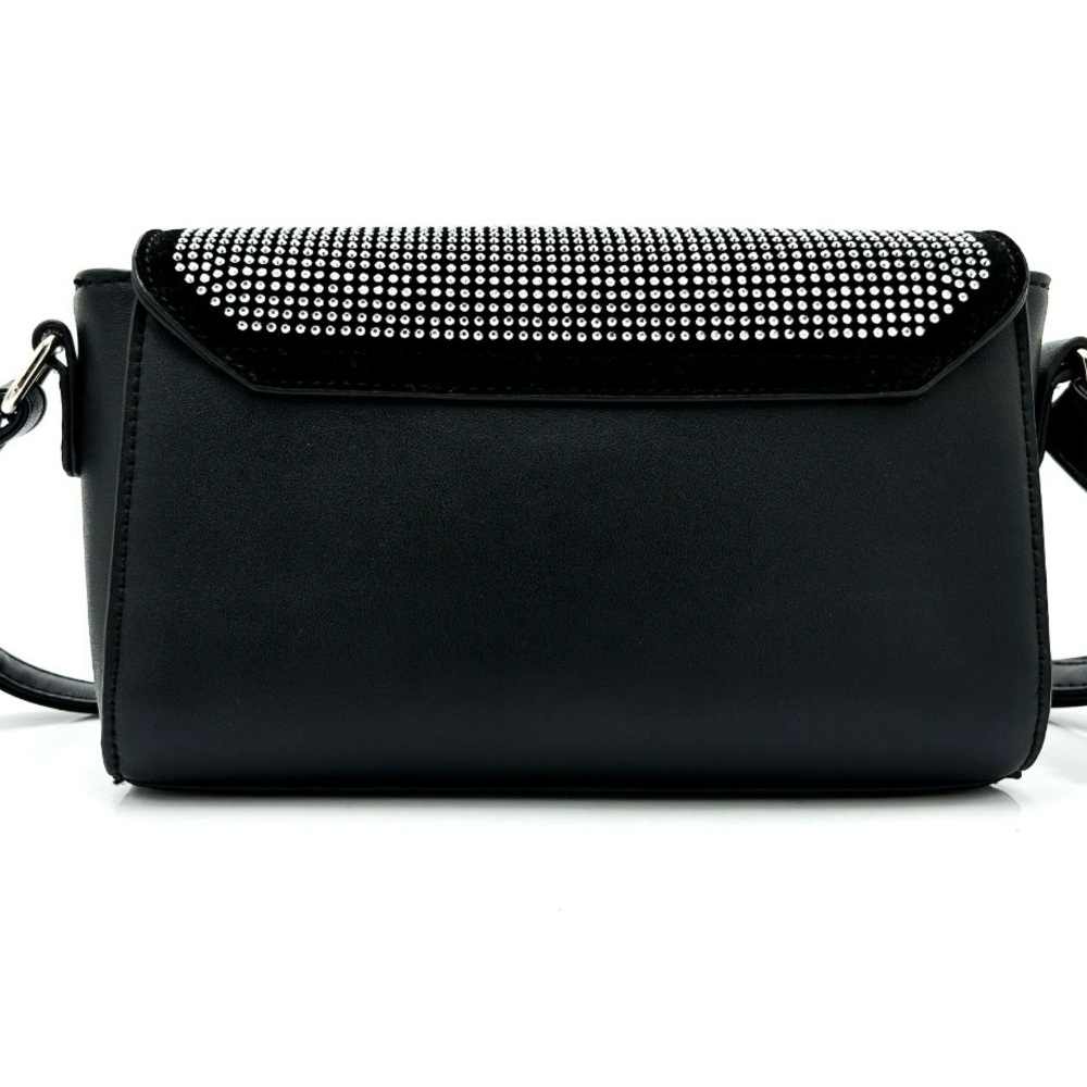 NWT Valentino Orlandi Black and Silver Crossbody Bag - Picture 3 of 10